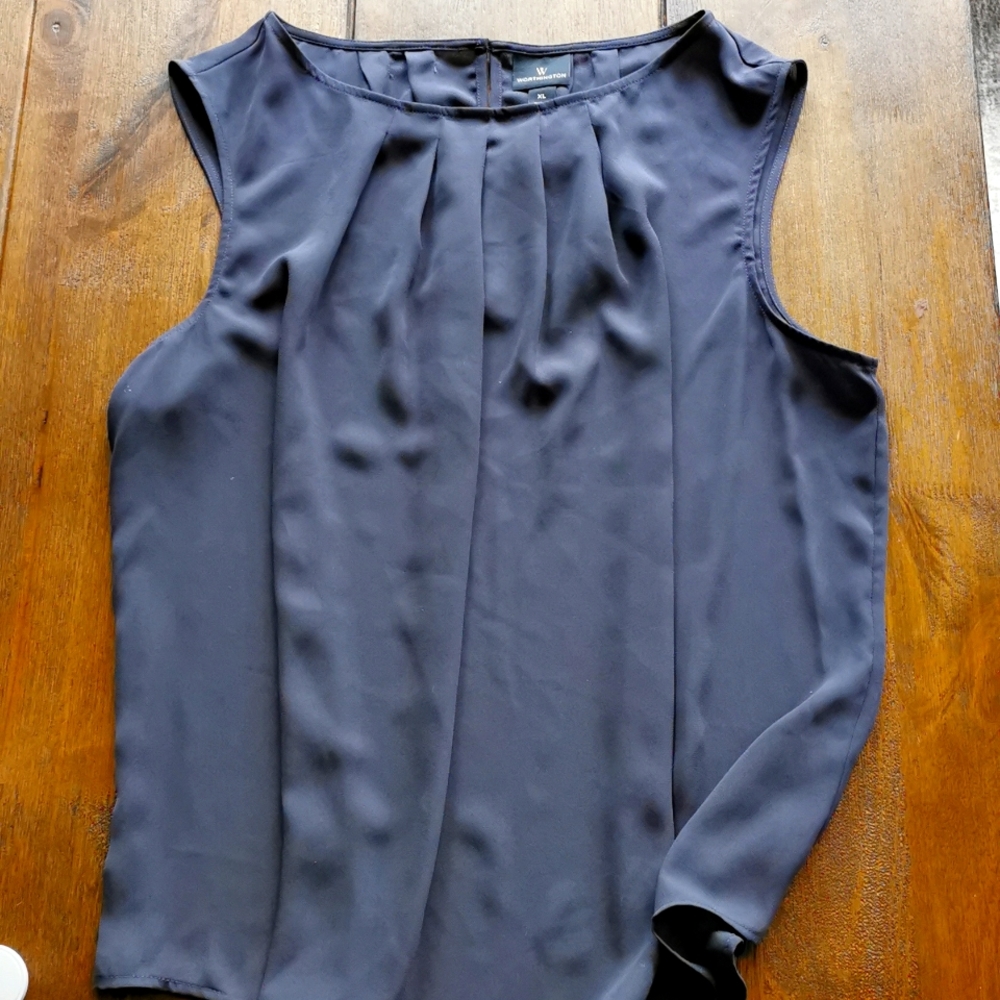XL Worthington Navy Blue Camisole Top